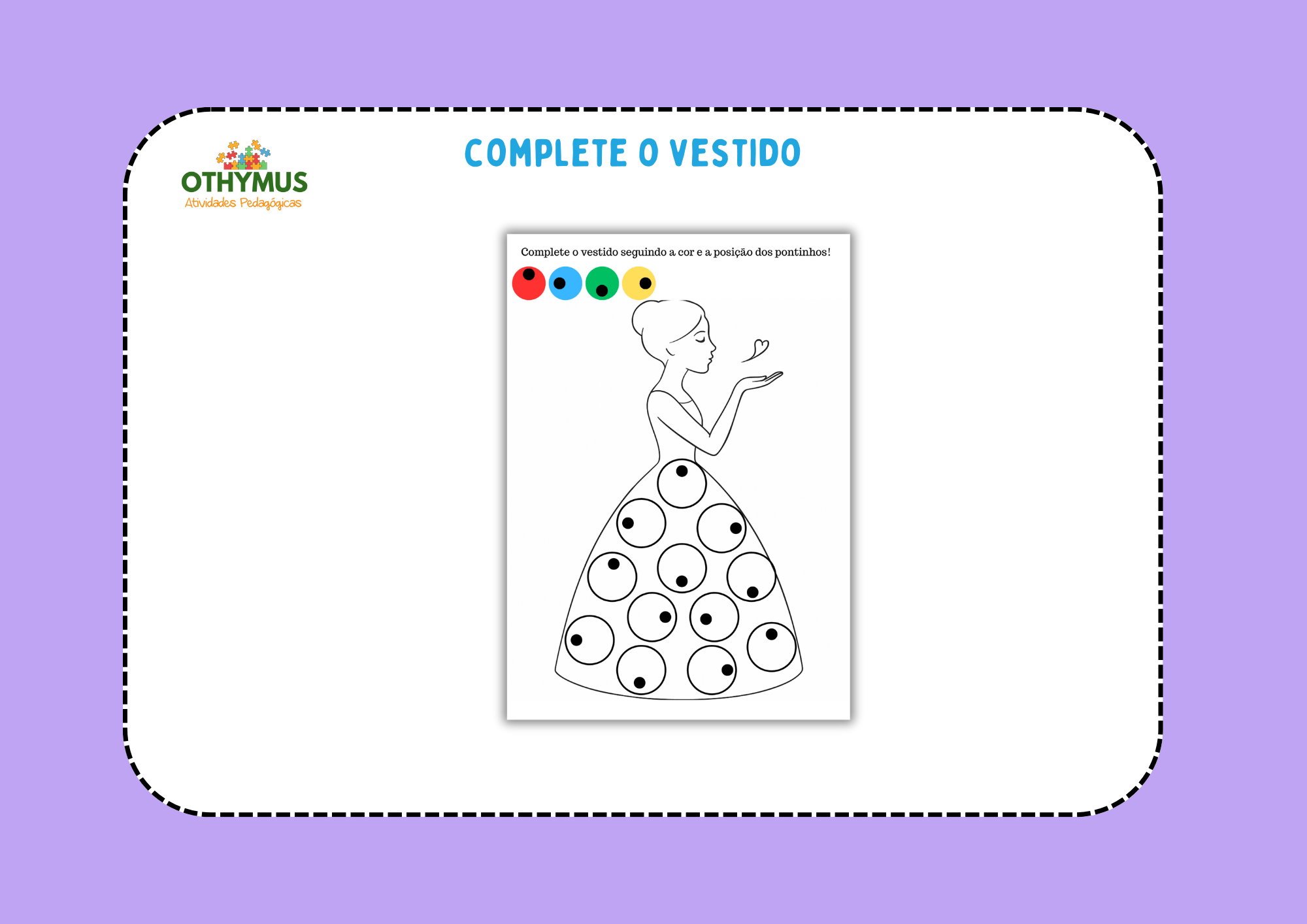 Complete o vestido