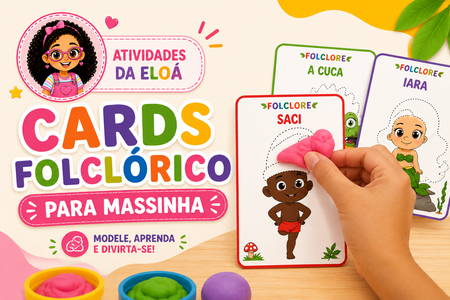 CARDS PARA MASSINHA( FOLCLORE)