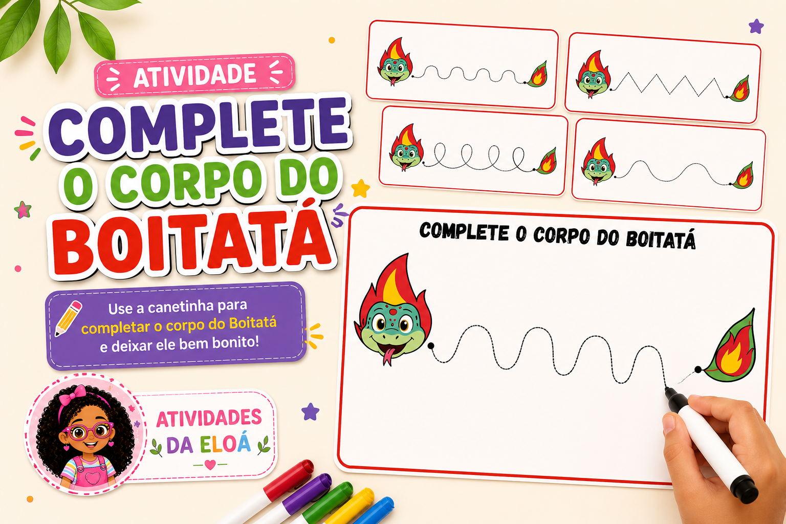 Complete o corpo do boitatá